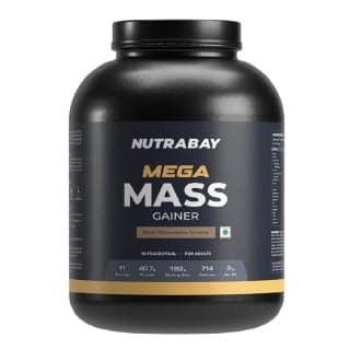 Nutrabay Gold Mega Mass Gainer, 4.4 lb Rich Chocolate Creme