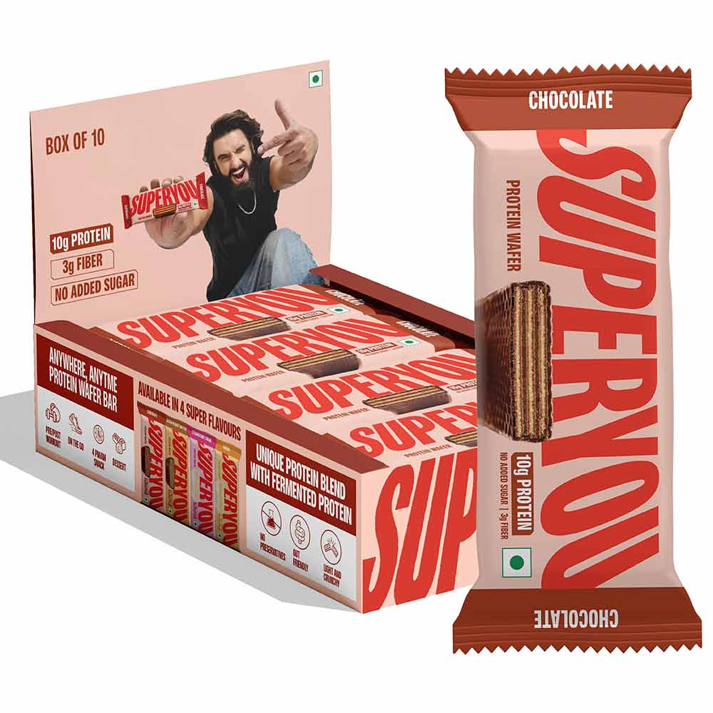 Superyou Protein Wafer Bar, 10 bar(s) Chocolate