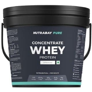 Nutrabay Pure Concentrate Whey Protein, 8.8 lb Unflavoured