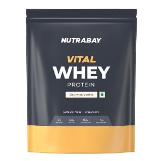 Nutrabay Gold Vital Whey Protein, 2.2 lb Gourmet Vanilla