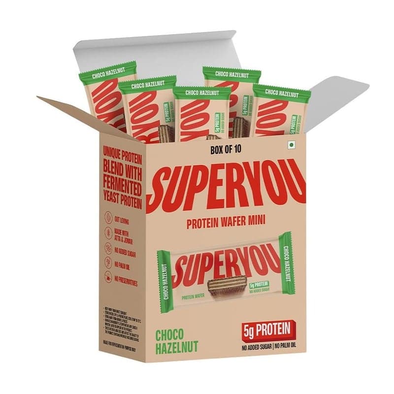 Superyou Protein Wafer Mini Bar, 10 bar(s) Choco Hazelnut