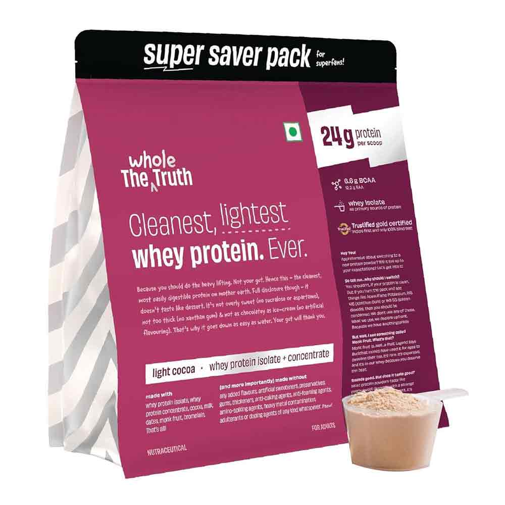 The Whole Truth Whey Protein, 4.4 lb Light Cocoa