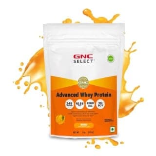 GNC Select Advanced Whey Protein, 2.2 lb Mango