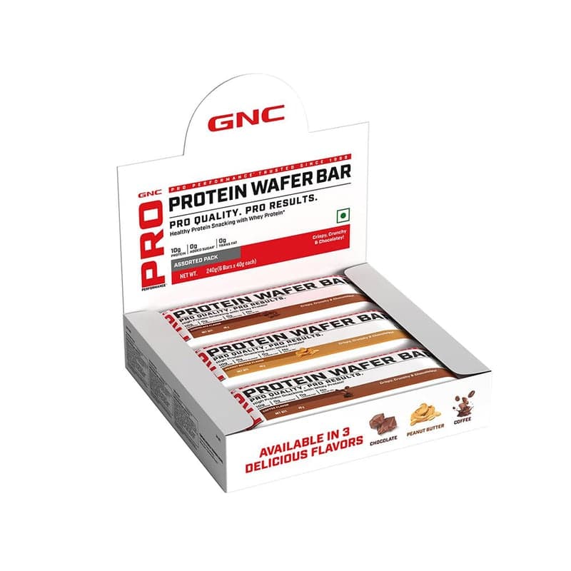 GNC Pro Performance Protein Wafer Bar, 10 bar(s) Assorted