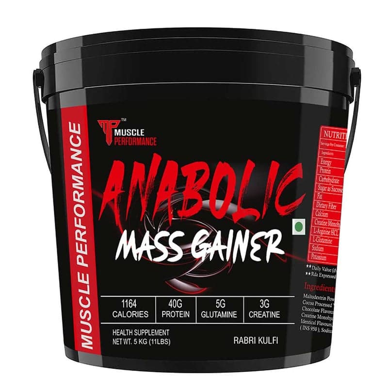Muscle Performance Anabolic Mass Gainer, 11 lb Rabri Kulfi