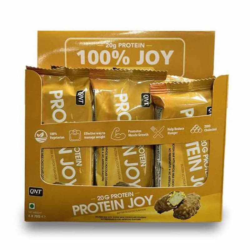 QNT Protein Joy, 6 bar(s) Butter Scotch