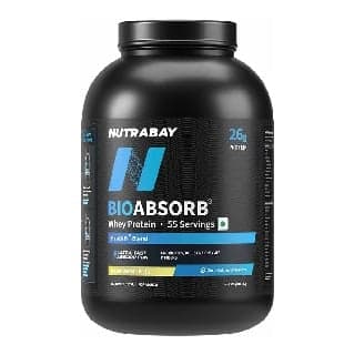 Nutrabay BioAbsorb Whey Protein, 4.4 lb Kesar Badam Pista