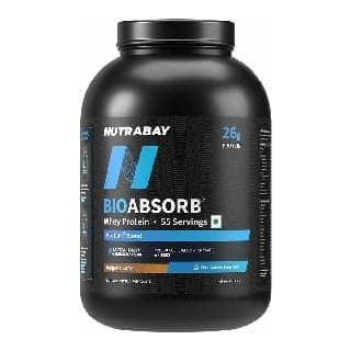 Nutrabay BioAbsorb Whey Protein, 4.4 lb Dalgona Coffee