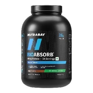 Nutrabay BioAbsorb Whey Protein, 4.4 lb Dark Chocolate