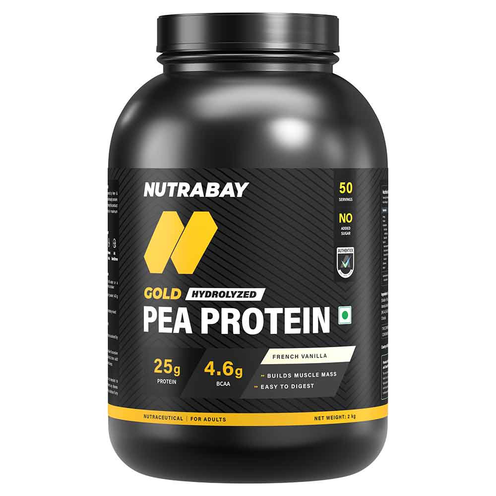 Nutrabay Gold Pea Protein, 4.4 lb French Vanilla