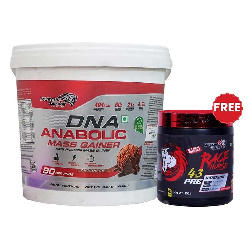 Muscle Garage DNA Anabolic Mass Gainer, 9.9 lb Chocolate (Bucket)