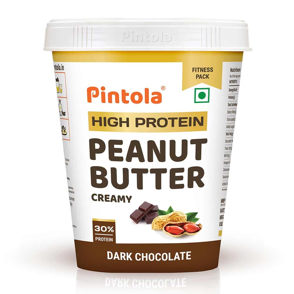 Pintola High Protein Peanut Butter, 0.510 kg Dark Chocolate Creamy