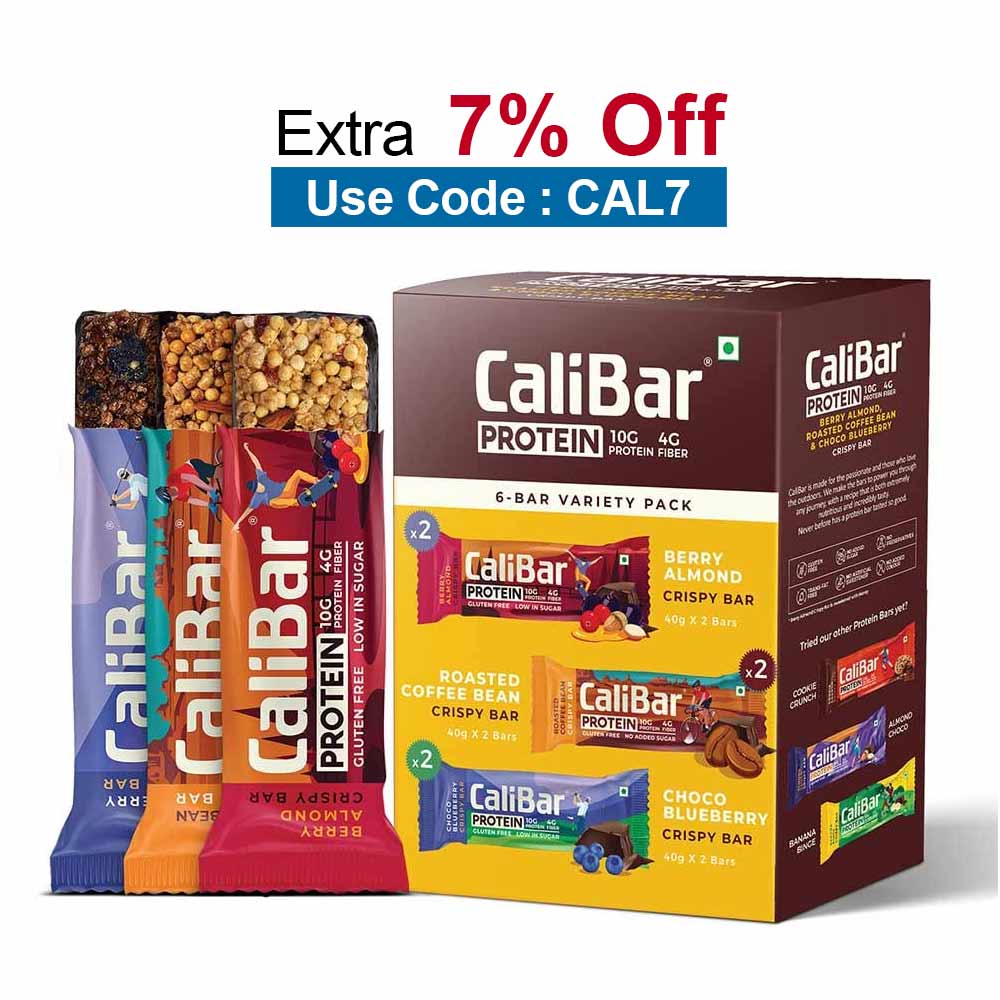 Calibar Protein Bar 10g Protein, 6 bar(s) 6-Bar Variety Pack (Assorted)