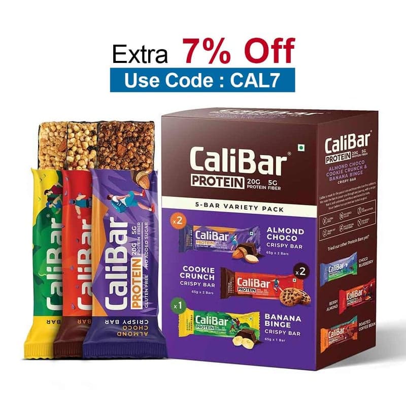 Calibar Protein Bar 20g Protein, 5 bar(s) 5-Bar Variety Pack (Assorted)