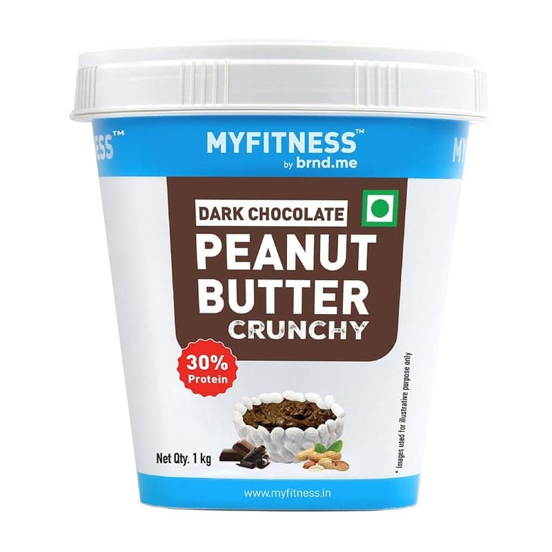 Myfitness by brnd.me Dark Chocolate Peanut Butter, 1 kg Crunchy