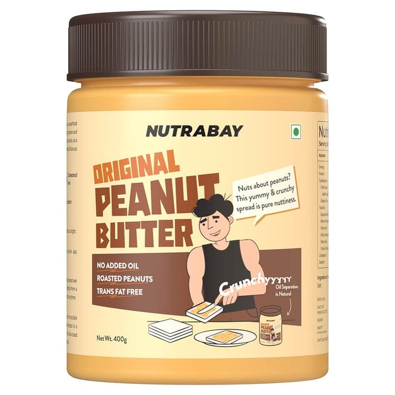 Nutrabay Foods Original Peanut Butter, 400 g Crunchy
