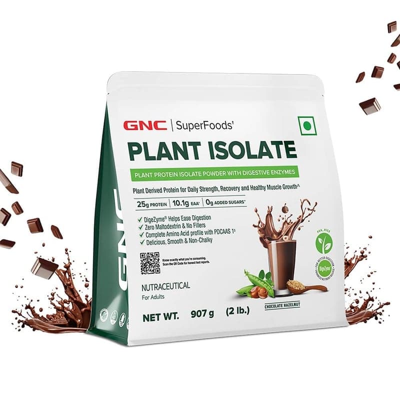 GNC Plant Protein Isolate, 2 lb Chocolate Hazelnut