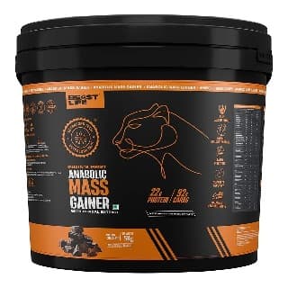 BeastLife Anabolic Mass Gainer, 11 lb Belgian Chocolate by BeastLife