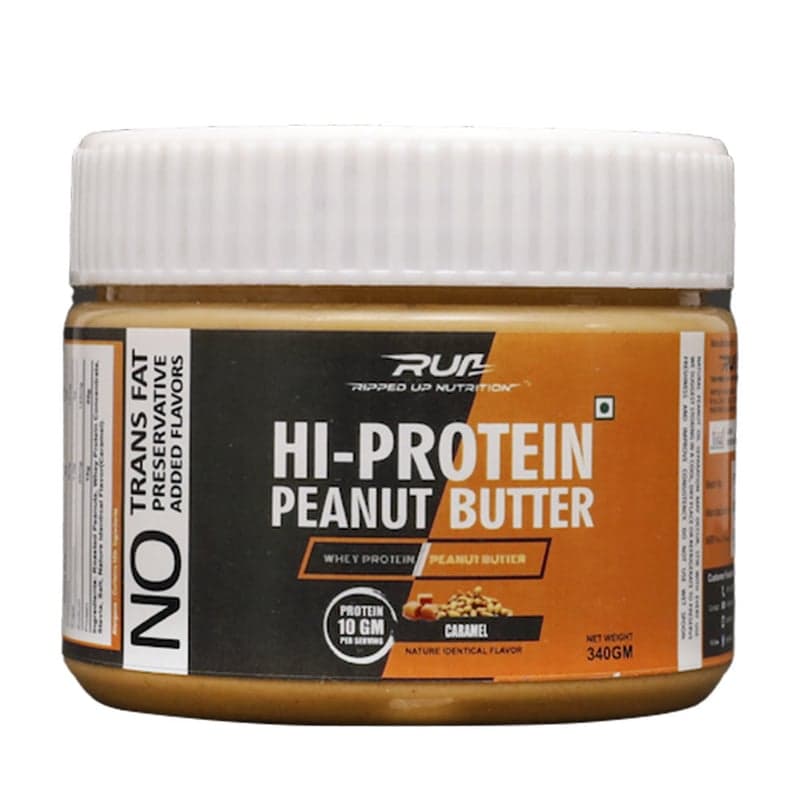 Ripped Up Nutrition Hi Protein Peanut Butter, 0.340 kg Caramel