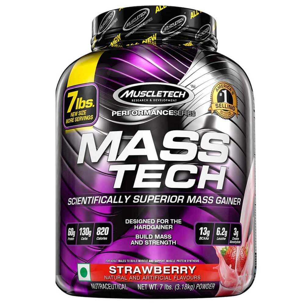 MuscleTech Mass Tech, 7.05 lb Strawberry