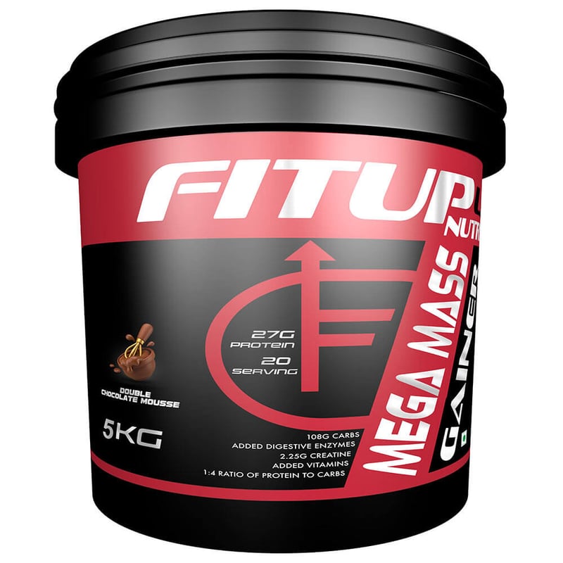 Fitup Life Mega Mass Gainer, 11 lb Double Chocolate Mousse