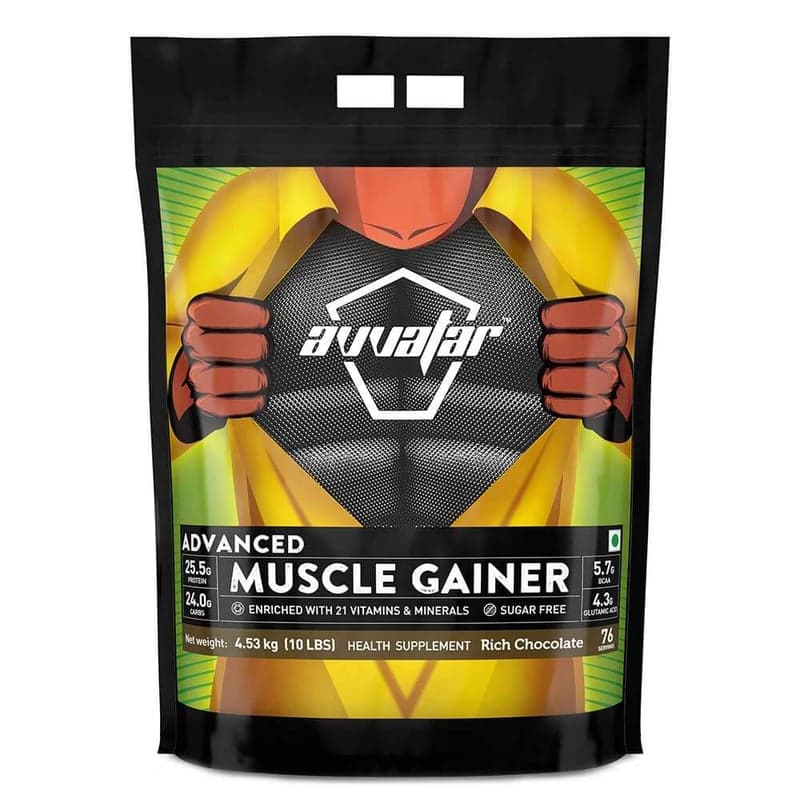 Avvatar Advanced Muscle Gainer, 10 lb Rich Chocolate