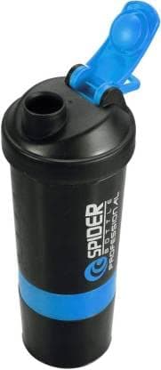 S.S.M INDIA Protein Shaker Bottle 500ML - Professional Gym Shaker with Mixing Ball | Leak-Proof, BPA-Free Plastic, Ideal for Protein Shakes & Supplements (Pack of 1, Blue, Plastic)