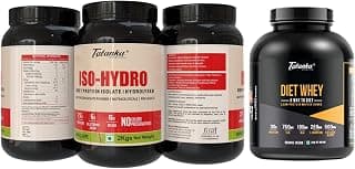 TATANKA NUTRITON Iso Hydro Whey Protein | 27G Isolate & Hydrolyzed Proteein | (2Kgs, Mango Ripe) And Diet Whey Protein | Boost Metabolism And Supports Weigth Loss| 2Kg (Orange Cream)