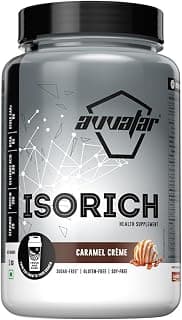 avvatar ISORICH WHEY PROTEIN | 1Kg | Caramel Crème Flavour | 28g Protein | 29 Servings | Isolate