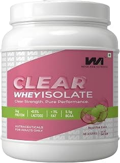 Clear Whey Isolate 90% | 24g Protein Per Serving | 30 Servings | 0.5% Lactose, 1% Fat, 0 Sugar | Fast Absorbing, Zero Bloating, Easy to Digest | Fast Muscle Recovery