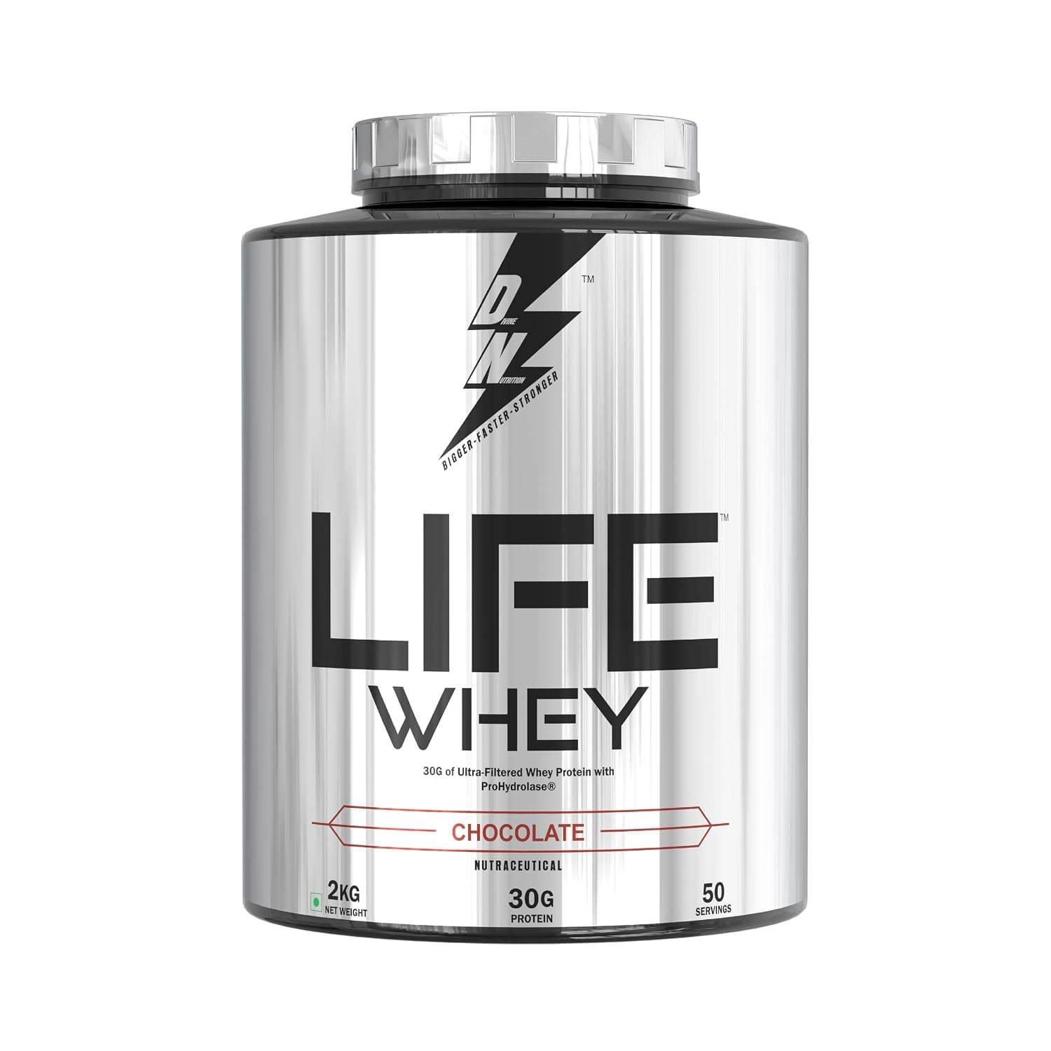 Whey Protein Powder | 30gm Protein, 40gm per serving, 25 Serving, | ProHydrolase Enzymes that increase absorption and aid digestion, without bloating. (2 Kg, Chocolate)