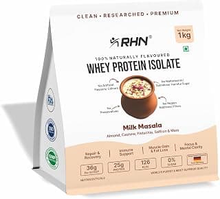 RHN Whey Protein Isolate (Milk Masala) 1kg - Pouch
