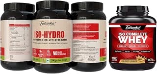 TATANKA NUTRITON Iso Hydro Whey Protein | 27G Isolate & Hydrolyzed Proteein | (2Kgs, Mango Ripe) And Isocomplete Whey Protein Isolate |Zero Carb | (Crushed Cookies, 1Kg)
