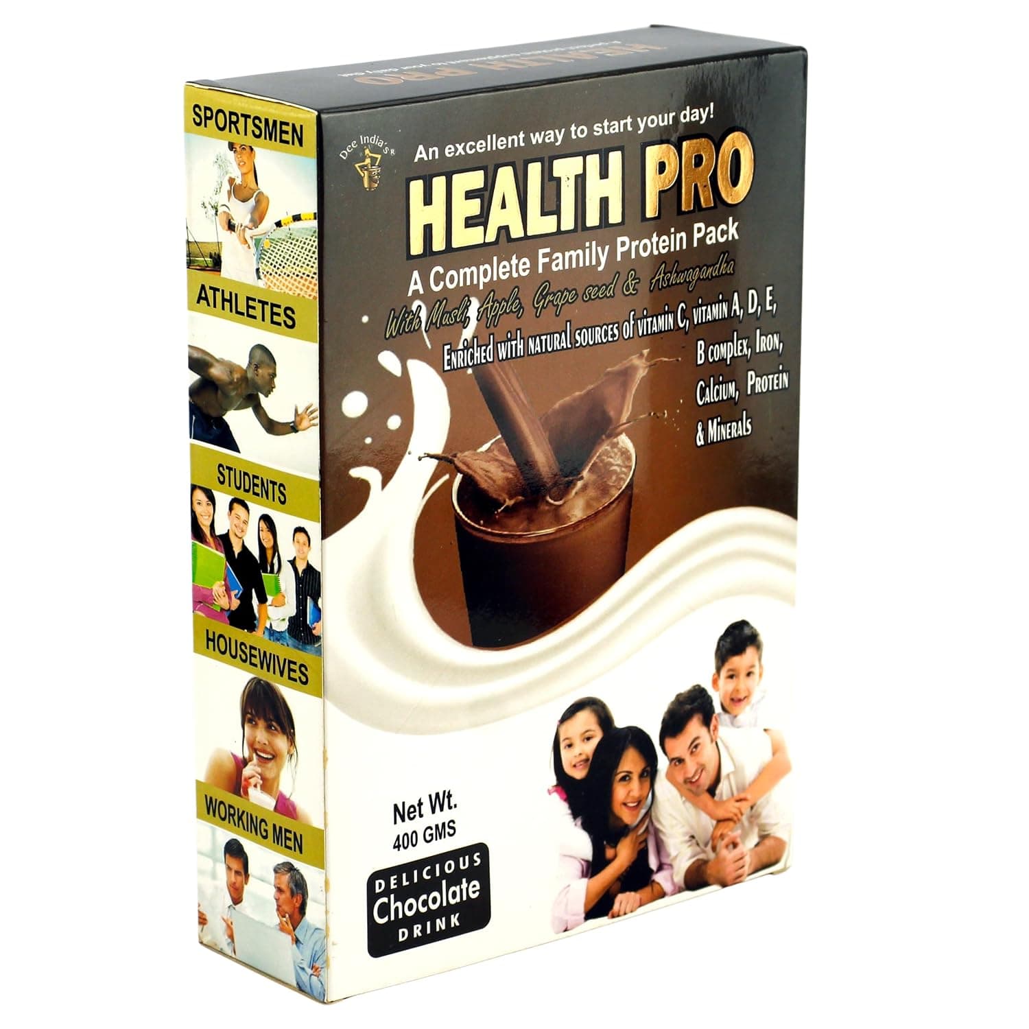 100% Natural Ayurvedic Health Pro Powder | Enriched with Vitamin, Calcium, Protein & Minerals – Energy Nutritional Powder for Family Members (Pack of 1)
