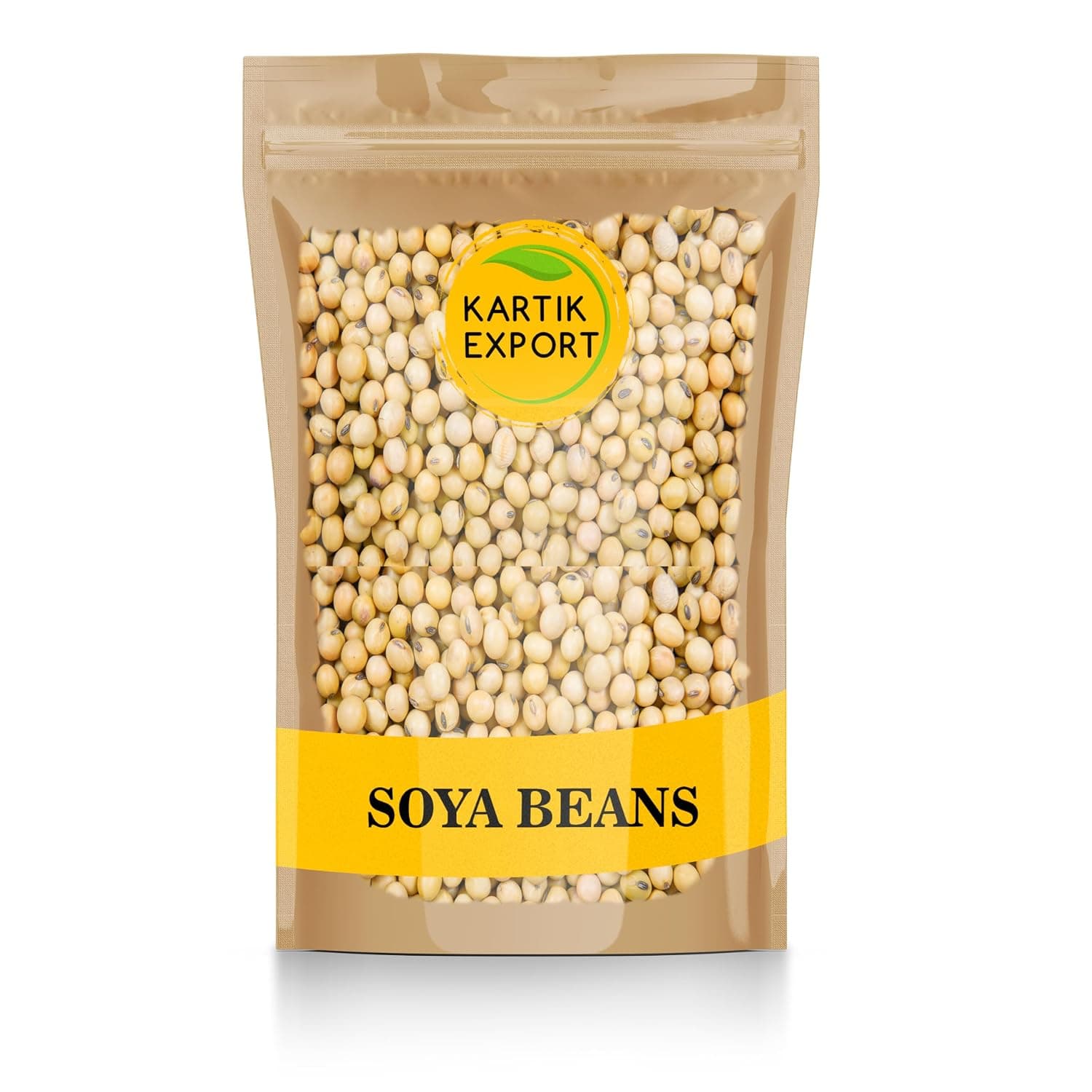Kartik Export High Protein Soyabean | Soya Seed with Fiber Supplement, Fresh Pulses Soybean Dana, Rich In Antioxidants - 500 gm